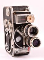 Bolex-Paillard 8mm-es filmfelvevő kamera, Yvar 36mm f/2.8 és Switar 5,5 mm f/1.8 objektívekkel, működőképes állapotban
