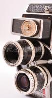 Bolex-Paillard 8mm-es filmfelvevő kamera, Yvar 36mm f/2.8 és Switar 5,5 mm f/1.8 objektívekkel, műkö...