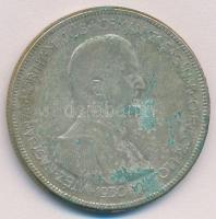 1930. 5P Ag "Horthy jobbra" T:2-,3 patina Adamo P8