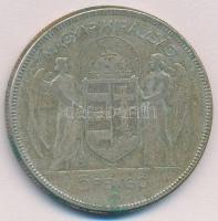 1930. 5P Ag "Horthy jobbra" T:2-,3 patina
Adamo P8