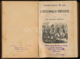 dr. Lázár Gyula: A népvándorlás története. Bp., 1880  Franklin. + Vértesi Arnold: A svájczi szabad k...