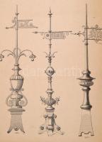 Ernst Hahner Zink Ornamenten Fabrik. Dresden. ca 1895. 288p. Bádogos árumintakönyv. Restaurált egész...