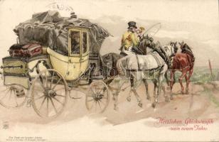 Horse-carriage Litho