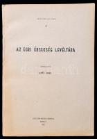 Soós Imre szerk: Az egri érsekség levéltára. Bp., 1957. Levéltárak Országos Központja. 296p. Papírkötésben, jó állapotban. Csak 400 pld.