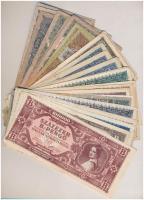 Vegyes 38db-os pengő bankjegy tétel, 1945-1946-os kiadások T:III,III-