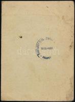 1945 Koncentrációs táborból hazatérő zsidó személy kétnyelvű igazolványa. / 1945 Bi.lingual id of a ...