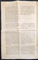 1852 Hirdetmény a bélyegilleték tárgyában magyar és német nyelven / Announcement about the stamp tar...