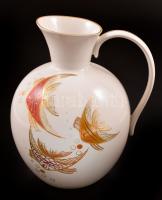 Wallendorf porcelán váza, kézzel festett, jelzett, hibátlan, m: 19 cm