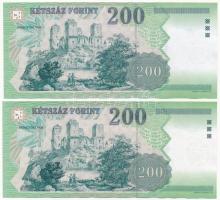 2002. 200Ft "FC" (2x) T:I