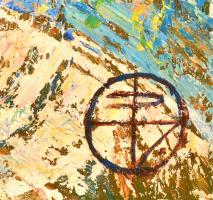 Vyacheslav Gutirya (1960- ): Húsvét 1992, olaj, vászon, jelzett, 71,5×60 cm