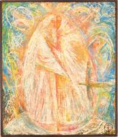 Vyacheslav Gutirya (1960- ): Húsvét 1992, olaj, vászon, jelzett, 71,5×60 cm