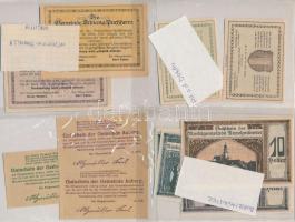 Ausztria 1920-1921. 11db-os papír szükségpénz tétel T:I,I- Austria 1920-1921. 11pcs of paper necessi...