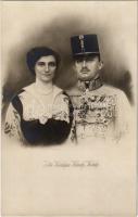 IV. Károly és Zita - 2 db régi képeslap. Kallós Oszkár udvari fényképész kiadása / 2 pre-1945 postca...