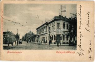 1900 Budapest X. Kőbánya, Jászberényi út, Sohr kávéház és szálloda, vendéglő. Divald Károly 337. (Rb)