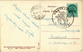 Nagykároly, Carei; Primaria, Farmacie / Városháza, Gyógyszertár, üzletek. Kiadja a Taub hírlapiroda ...