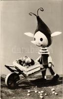 9 db MODERN mese, rajzfilm és bábfigura motívumlap / 9 MODERN cartoon and puppet motive cards