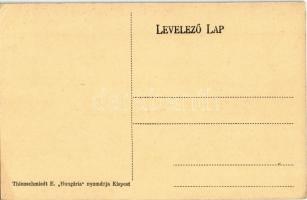 Budapest XIX. Kispest, Kispesti Athlétikai Club Sporttelepe, teniszpályák. Thienschmiedt E. kiadása ...