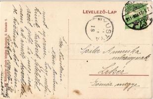 1911 Budapest II. Széna tér, Gyógyszertár, villamos. Rothmüller tőzsde kiadása