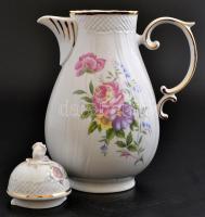 Hollóházi mokkás készlet. Részben kézzel festett, jelzett, hibátlan