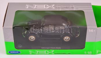 2 db autómodell: Welly Nex, 1:18, Volkswagen, újszerű állapotban, saját dobozában, h: 23 cm + Traban...