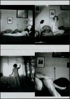 cca 1932 Egy legénylakás fényképezőgépének visszaemlékezései, korabeli, szolidan erotikus felvételekről készült 11 db mai nagyítás, 13x18 cm