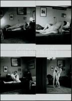 cca 1932 Egy legénylakás fényképezőgépének visszaemlékezései, korabeli, szolidan erotikus  felvétele...