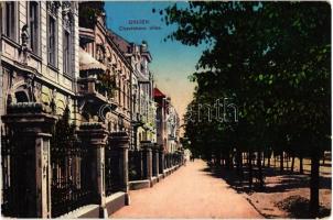 1917 Eszék, Esseg, Osijek; Chavrakova ulica / utcakép / street view (EK)
