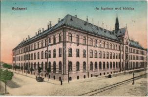 1913 Budapest II. Irgalmas-rend kórháza, villamos sín