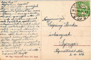 1913 Budapest II. Irgalmas-rend kórháza, villamos sín