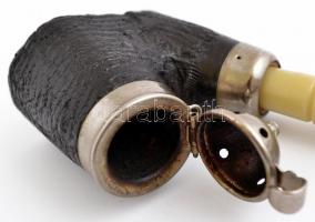 Bőrborítású pipa 13 cm