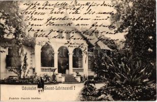 Budapest XVIII. Pestszentlőrinc, Pusztaszentlőrinc, Szentlőrinc; Sebestyén villa. Podoletz Gusztáv kiadása + 1907 Báziás-Budapest mozgóposta