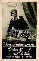 Toborzó ostyakeverék. Dreher Maul csokoládé reklámlapja / Hungarian chocolate wafer advertisement (EK)