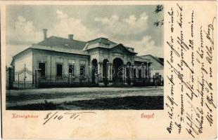 1901 Budapest XXI. Csepel, Községháza (vágott / cut)