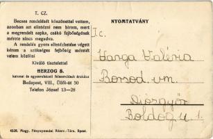 Budapest VIII. Herzog S. Katonai és Egyenruházati Felszerelések Áruháza, Pirsli János étkezdéje, bor...