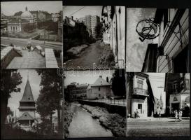 cca 1965 Miskolci városképek, 13 db feliratozott, de jelzés nélküli vintage fotók Kotnyek Antal (192...
