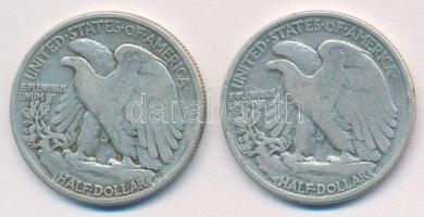 Amerikai Egyesült Államok 1936-1937. 1/2$ Ag (2xklf) T:2-,3
USA 1936-1937. 1/2 Dollar Ag (2xdiff) C...