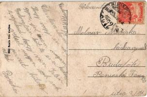 1919 Gárdony, vasútállomás és iroda. Bende Ede kiadása / Bahnhof / railway station