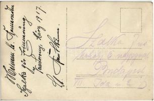 1917 Vöröstorony, Porcsesd, Porcesti, Turnu Rosu; Osztrák-magyar katonák csoportképe / WWI Austro-Hu...