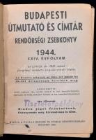 1944 Budapesti útmutató és címtár. Rendőrségi zsebkönyv. XXIV. évfolyam. 1944. Szerk.: Barcza Pál et...