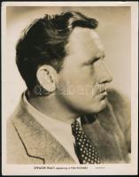 Spencer Tracy színész portréja, fotó, feliratozva, 26×20 cm