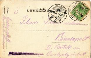 1908 Szekszárd, Garay tér és szobor, Szegzárd szálloda, cukrászda, Müller Testvérek üzlete (EK)