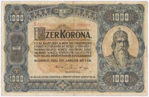 1920. 50K "Orell Füssli Zürich" + 500K "Orell Füssli Zürich" + 1000K "Orell...