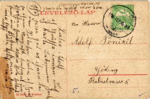 1908 Budapest XXII. Budafok, Kálváriahegy utca, Ábel József és Riegler üzlete. W.L. (?) 26. Kohn és ...