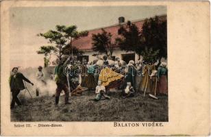 Balaton vidéke, Szüret III. Dínom-dánom. D.K.F.E. 897.