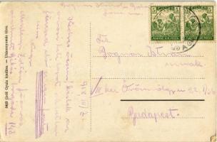 1918 Balatonendréd, Olvasókör, Református templom környezete, Gróf Gyula üzlete és saját kiadása  (E...