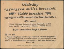 Tolnai Világlapja nyereményutalvány