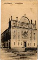 1918 Balassagyarmat, Izraelita templom, zsinagóga. Wertheimer Zsigmond kiadása (EK)