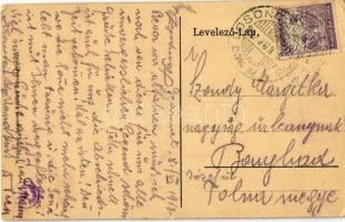 1918 Balassagyarmat, Izraelita templom, zsinagóga. Wertheimer Zsigmond kiadása (EK)