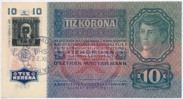 1915. 10K piros Deutschösterreich és hamis Bosznia-Hercegovina bélyeggel és SHS bélyegzéssel (fake stamp and overprint) T:I-