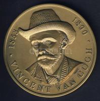 Hollandia DN "Vincent van Gogh" nagyalakú Br emlékérem, modern T:1 Eredeti díszdobozban, tanúsítvánnyal!